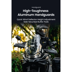 LOBOO Osłony dłoni (mocowania, srebrne) CFMOTO 450MT 700MT 800MT 800MT-X (10.3.34081.001.01)