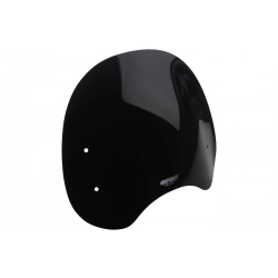 MRA uniwersalna szyba do motocykli bez owiewek NAKED-BIKE, forma ROC, CZARNA