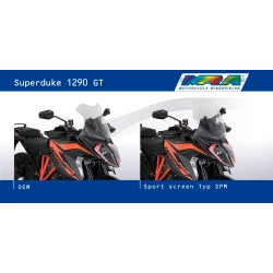 MRA szyba motocyklowa KTM 1290 SUPER DUKE GT 2019-, forma SPM, BEZBARWNA