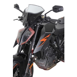 MRA szyba motocyklowa KTM 1290 SUPER DUKE R KTM SUPERDUKE 2017-2019, forma NRM, CZARNA