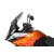 MRA szyba motocyklowa KTM ADVENTURE 1190 KTM ADVENTURE -, forma T, CZARNA