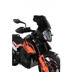 MRA szyba motocyklowa KTM ADVENTURE 890 R 2018-2022, forma SPN, CZARNA
