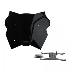 MRA szyba motocyklowa KTM ADVENTURE 890 R 2018-2022, forma SPN, CZARNA