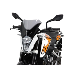MRA szyba motocyklowa KTM DUKE 390 -2016, forma R, BEZBARWNA
