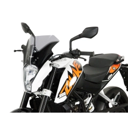 MRA szyba motocyklowa KTM DUKE 390 -2016, forma R, BEZBARWNA