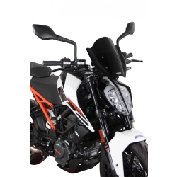 MRA szyba motocyklowa KTM DUKE 390 2017-2019, forma NSPM, CZARNA