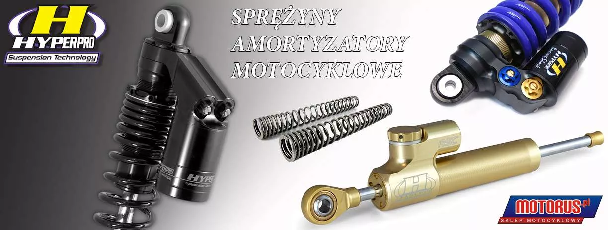 HYPERPRO sprężyny i amortyzatory motocyklowe zawieszenia sklep M