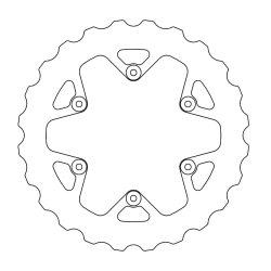 MOTO-MASTER tarcza hamulcowa TYŁ (PEŁNA) MUD SERIES (BŁOTO) 245MM YAMAHA YZ 125 02-18, YZ 250 02-20, YZF 250/450 02-18