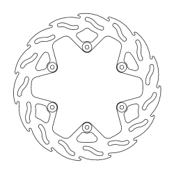 MOTO-MASTER tarcza hamulcowa TYŁ,TYLNA FLAME 245MM, 4,4MM YAMAHA YZ/YZF 125/250/450 16-, WRF 250 17-19, 450 16-18 (PATRZ