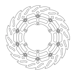 MOTO-MASTER tarcza hamulcowa PŁYWAJĄCA FLAME PRZÓD SUPERMOTO 300MM Z ALUMINIOWYM ŚRODKIEM DO ZACISKU 4-TŁOCZKOWEGO MOTO-