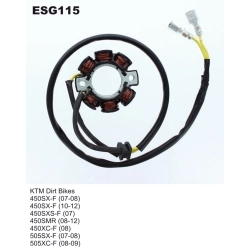 ELECTROSPORT ESG115 stator uzwojenie alternatora KTM SXF 450 07-12, SXF 505 07-08, XCF 505 08-09