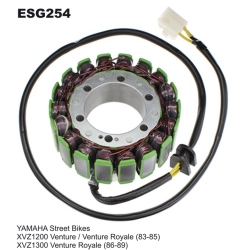 ELECTROSPORT ESG254 stator uzwojenie alternatora YAMAHA XVZ1200/1300 VENTURE ROYALE (83-89)