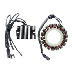 ELECTROSPORT ESK211 stator uzwojenie alternatora HARLEY DAVIDSON XL SPORTSTER 883/1200 (85-91) HIGHPOWER (3 FAZOWY+regulator napięcia W KOMPLECIE)