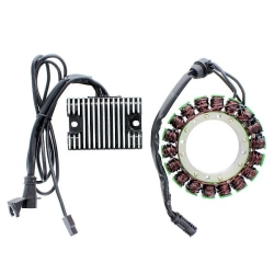 ELECTROSPORT ESK217 stator uzwojenie alternatora HARLEY DAVIDSON XL SPORTSTER 883/1200 (92-93) HIGHPOWER (3 FAZOWY+regulator napięcia ESR855 W KOMPLEC
