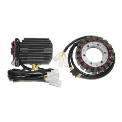 ELECTROSPORT ESK691 stator uzwojenie alternatora Z REGULATOREM KAWASAKI KVF650 (06-11), KVF750 BRUTE FORCE (05-07) HIGH POWER KIT (400W)