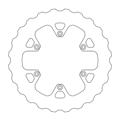 MOTO-MASTER tarcza hamulcowa TYŁ (PEŁNA) FIXED MUD SERIES (BŁOTO) 240MM DO BETA 250/300/350/390/400/430/450/480/498/500