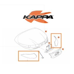 KAPPA Z5504FR ŚWIATEŁKO ODBLASKOWE BIAŁE DO KUFRA K56NT MOTORUS.PL