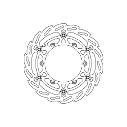 MOTO-MASTER TARCZA PŁYWAJĄCA PRZÓD 270MM FLAME (ALUMINIOWY ŚRODEK) BETA 250/300/350/390/400/430/450/480/498/500 RR 13-20