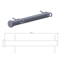 MOTO-MASTER TRZPIEŃ (WIESZAK) KLOCKÓW HAMULCOWYCH TYŁ KTM 125/530 09-19, HUSQVARNA 125/350 14-19, HUSABERG 125/570 09-14