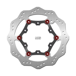 NG1690X tarcza hamulcowa PRZÓD AJP PR4 125 05-09, BETA ALP 4.0 05, GAS GAS EC250/300 96-20 (260X108X3MM) (6X6,5MM) WAVE