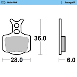 MOTO-MASTER klocki hamulcowe KH SINTER METAL RACING 12 (SINTERPRO SERIES RACING GP) PRZÓD/TYŁ KTM 50 SX 24-, SX-E3/5 E-B