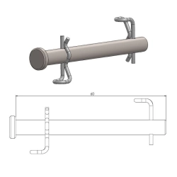 MOTO-MASTER TRZPIEŃ (WIESZAK) KLOCKÓW HAMULCOWYCH TYŁ KTM 85 SX 21-, FREERIDE E-XC 21-, GASGAS MC 85 21-, HUSQVARNA TC 8