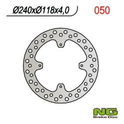 NG050 tarcza hamulcowa PRZÓD HONDA XR 600R 85-90, CRF230 03-20, XL350R 84 (240X118X4)