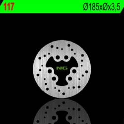NG117 tarcza hamulcowa TYŁ SUZUKI RMX 50 97-02 (185X3,5) (6X15,5MM)