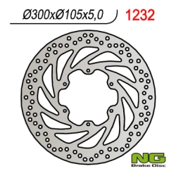 NG1232 tarcza hamulcowa PRZÓD BMW F650GS/X (300X105X5), F 800GS 13-16 (6X6,5MM)