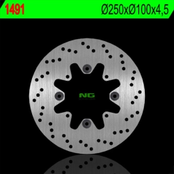 NG1491 tarcza hamulcowa TYŁ KAWASAKI 650 VULCAN15 (250X100X4,5) (4X10,5MM)