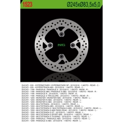 NG1523 tarcza hamulcowa TYŁ DUCATI MULTISTRADA 1200 10-16, MONSTER 1200 14-16, HYPERMOTORAD