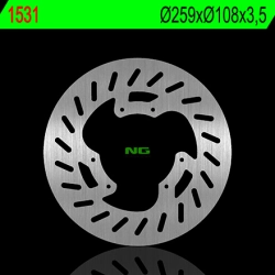 NG1531 tarcza hamulcowa PRZÓD YAMAHA DT 50LC/X/SM, XT125 X 07-11 (259X108X3,5MM) (6X6,5MM)