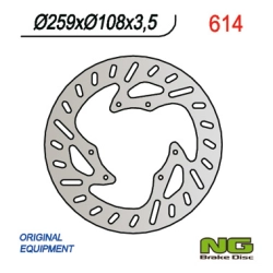 NG614 tarcza hamulcowa PRZÓD YAMAHA/ MBK50-125 SUPERMOTO (260X108X3,5)