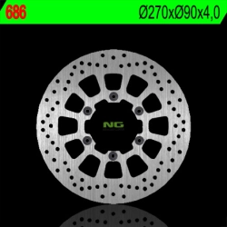 NG686 tarcza hamulcowa PRZÓD MALAGUTI CENTRO 125 07-10, MADISON 400 02-06, SPIDERMAX 500 04-09, PASSWORD 06-09 (270x90x4