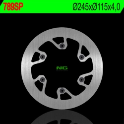 NG789SP tarcza hamulcowa TYŁ YAMAHA YZ125/250 (02-18), YZF/WRF (02-18) (PEŁNA) (245X115X4)(6X6,5MM)