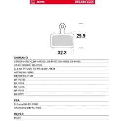 MOTO-MASTER WYPRZEDAŻ BIKE PRO klocki hamulcowe ROWEROWE ORGANICZNE PRO PASUJE DO SHIMANO XTR BR-M9000, BR-M9020, BR-M98