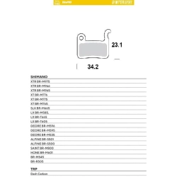 MOTO-MASTER WYPRZEDAŻ BIKE PRO klocki hamulcowe ROWEROWE SINTER SPORT METALICZNE PASUJE DO SHIMANO XTR BR-M975, BR-M966,
