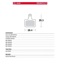 MOTO-MASTER WYPRZEDAŻ BIKE PRO klocki hamulcowe ROWEROWE ORGANICZNE PRO PASUJE DO SHIMANO DURA ACE BR-R9170, ULTEGRA BR-