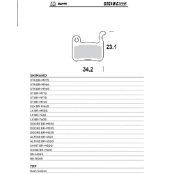 MOTO-MASTER WYPRZEDAŻ BIKE PRO klocki hamulcowe ROWEROWE ORGANICZNE SPORT PASUJE DO SHIMANO XTR BR-M975, BR-M966, BR-M96