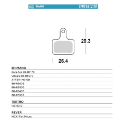 MOTO-MASTER WYPRZEDAŻ BIKE PRO klocki hamulcowe ROWEROWE SINTER PRO METALICZNE PASUJE DO SHIMANO DURA ACE BR-R9170, ULTE