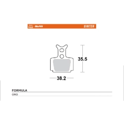 MOTO-MASTER WYPRZEDAŻ BIKE PRO klocki hamulcowe ROWEROWE SINTER METALICZNE PASUJE DO FORMULA ORO