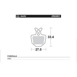 MOTO-MASTER WYPRZEDAŻ BIKE PRO klocki hamulcowe ROWEROWE ORGANICZNE PASUJE DO FORMULA ORO