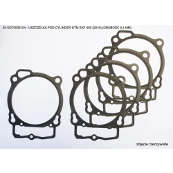 ATHENA S410270006104 uszczelka pod cylinder KTM EXCF 450 17-21, SXF 450 17-21 (GRUBOŚĆ 0,4 MM) MOTORUS.PL