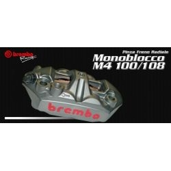 BREMBO 220988530 M4 L+R zaciski hamulcowe monobloc P4 34 aluminiowe tłoczki, 100 mm