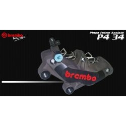 BREMBO XA32950 lewy zacisk hamulcowy P4 34 aluminiowe tłoczki, 65 mm SUPERMOTO