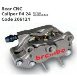 BREMBO 206121 CNC P4 24 mm tylny zacisk hamulcowy, 64 mm