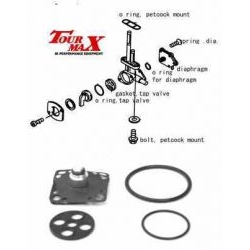 TOURMAX FCK-23 zestaw naprawczy kranika Suzuki GN125/250/400, SP125/250/400, DR124/250/400/500, VS1400 87-03, LS650 96-0