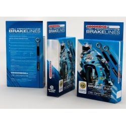 GOODRIDGE HN0654-1F przewody hamulcowe przód Honda NX650 J-T DOMINATOR 88-96