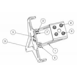 RENNER RT202 mocowanie motocyklowej tablicy rejestracyjnej KAWASAKI ZX6R 09-