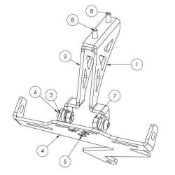 RENNER RT603 mocowanie motocyklowej tablicy rejestracyjnej DUCATI 848/1098/1198